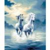 Рамка Diy Наборы для рисования по номерам Лошадь Акриловая краска по номерам Животные Картина по номерам на холсте для домашнего декора 40x50 см