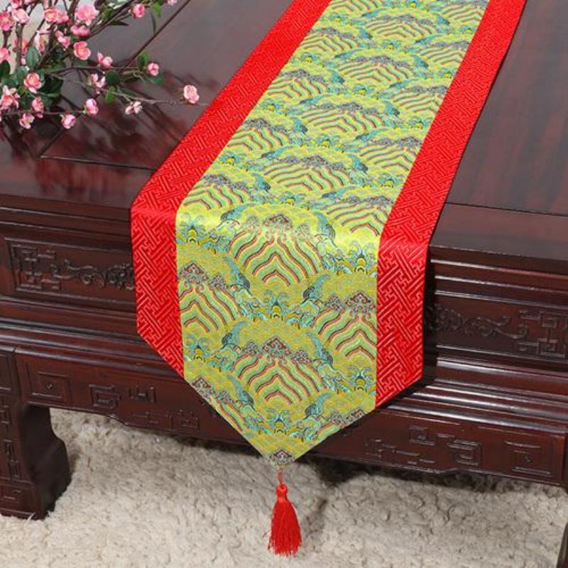 Китайский парчовый ткацкий стол, флаг, модный простой сельский стол, флаг, ткань для чайного стола, ткань для художественного стола, ткань для стола