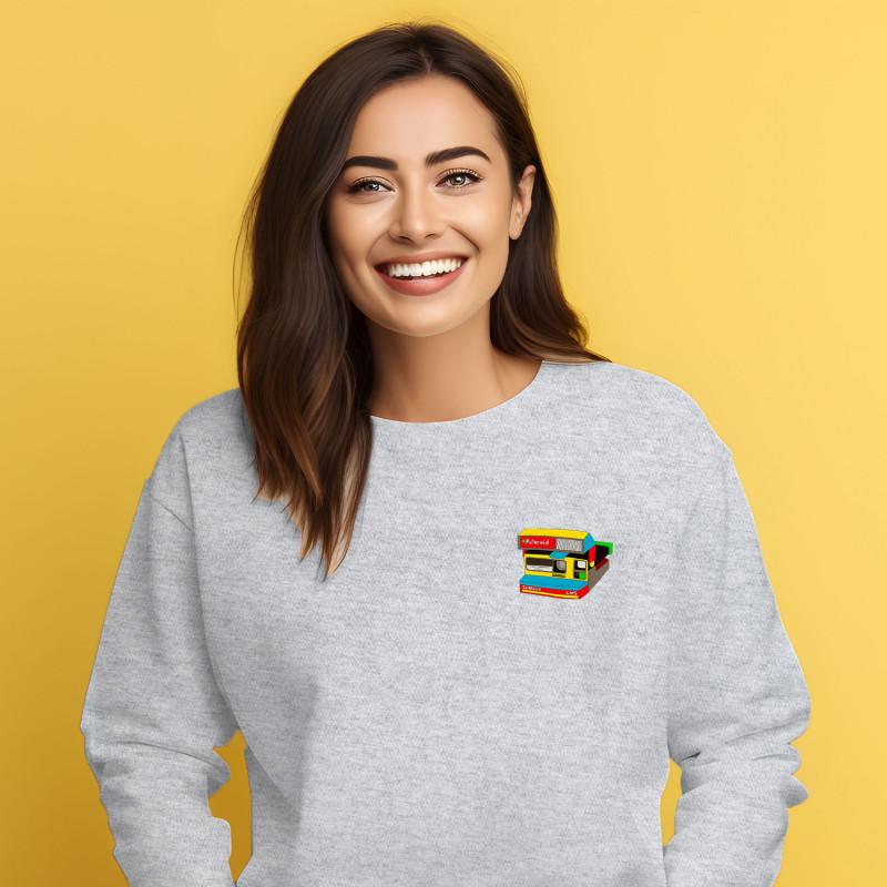 Женский свитшот - ЗАХВАТЫВАЕТ СЕРДЦЕ ВЕЛИКИХ МОМЕНТОВ