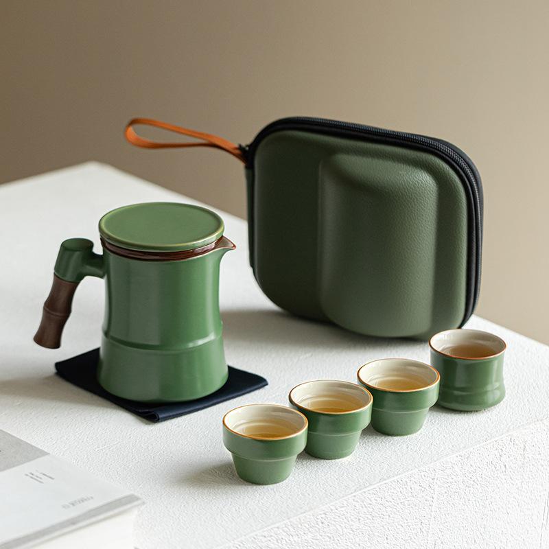 Gaosheng Travel Kung Fu Teacup Tea Set High-end Business Commemorative Gift Box for Leaders