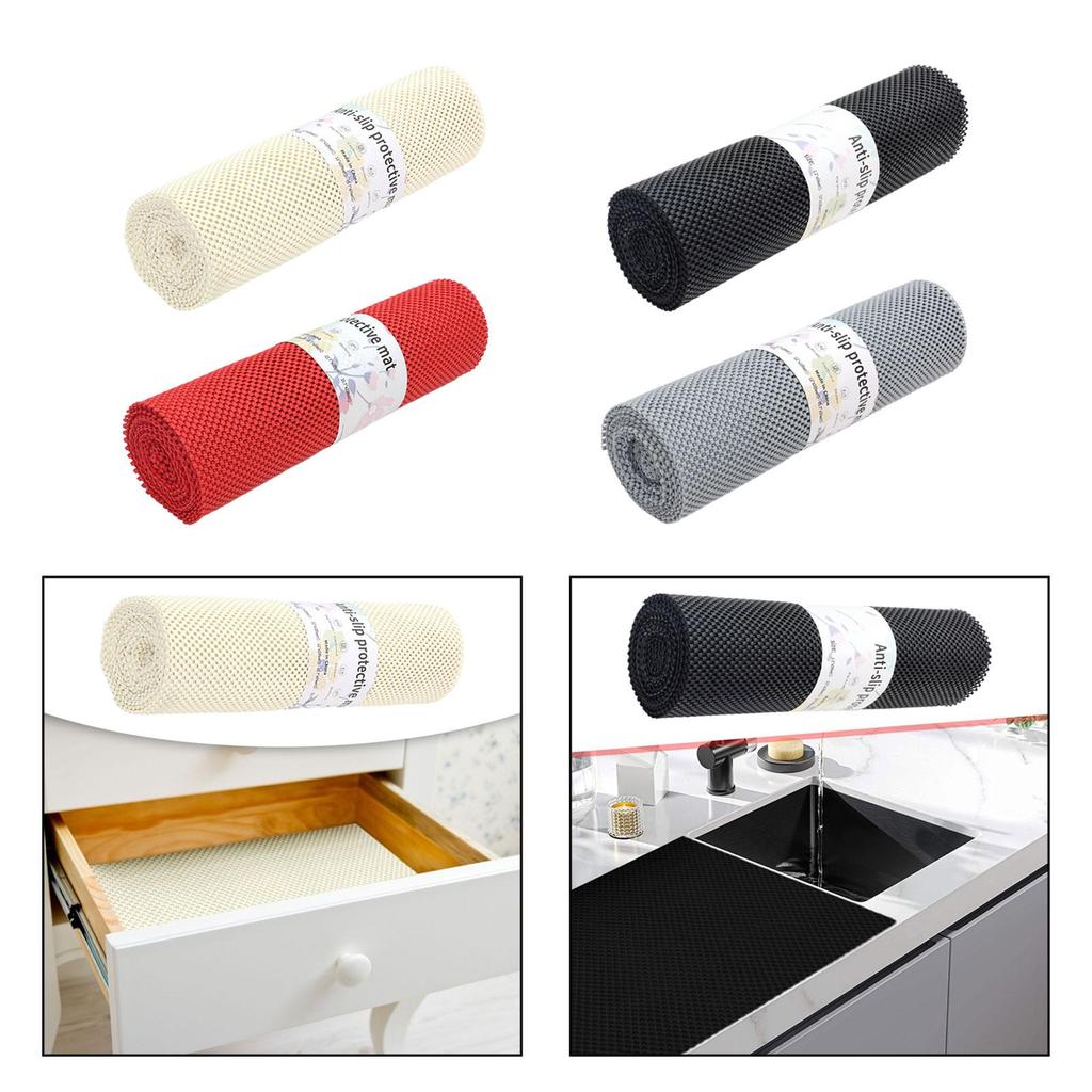 Shelf Liner Roll Protector Cupboard Liner Mat for Bathroom Pantry Kitchen