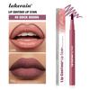 Lakerain Lip Contour Lip Stain - Long-Lasting Waterproof Matte Lip Liner & Stain, High Pigment Transfer-Proof Lip Tint Pen Makeup