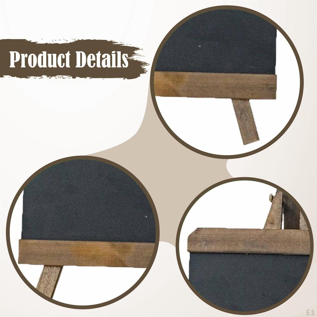 Настольная меловая доска Меню Мини Многоцелевая Меловая Деревянная Черная доска для