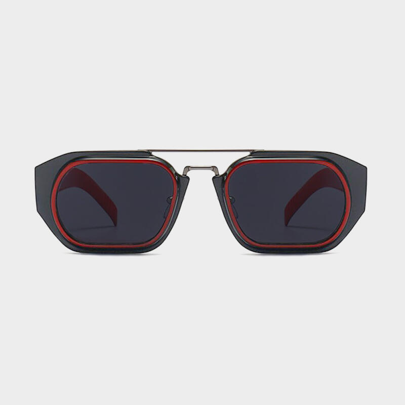 NeoRetro 86509 Однотонные Солнцезащитные Очки C2 Красные
