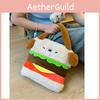 Hamburger Dog Plush Backpack Large Capacity Handbag Cute Kids Gift Birthday