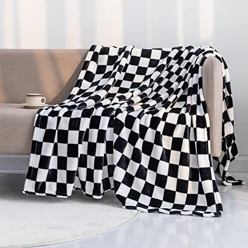 Chessboard Blanket Sofa Bedroom Bedspread Blanket Soft Portable Blanket Production Source