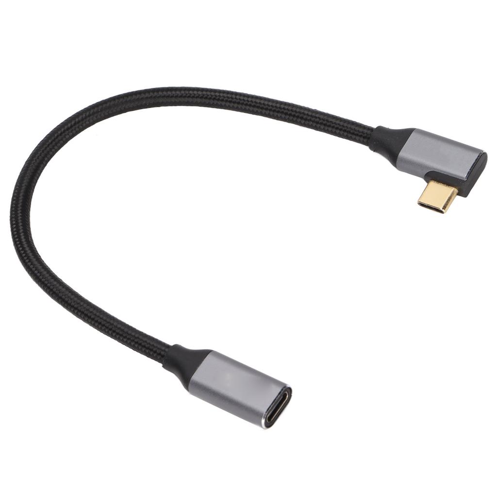 4K 100 Вт PD 5A Прямой угол 90 градусов Gen 2 USB 3.1 Type-C Папа-Мама Удлинитель