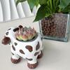 Milk Cow Flower Pots Resin Succulent Flowerpot Small Medium Plants Indoor Outdoor Decoration Courtyard Garden Plant Accessories