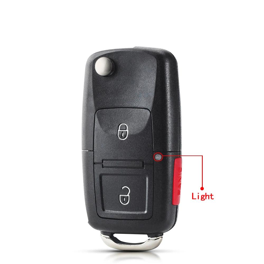 S Пустой корпус ключа для автомобиля Volkswagen Для Vw Polo Passat B5 Tiguan Golf Seat Skoda Auto Beetle Caddy Jetta 2 3 Кнопки