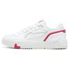 Lightweight Trendy Wear-Resistant Breathable Low-Top Skate Shoes Women Sneakers White Red AGCT010-1