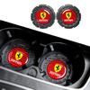 2PCS Carbon Fiber Car Water Cup Non-Slip Pad Coaster For Ferrari Roma 488 Spider SF90 LaFerrari Portofino F8 Styling Accessories HS3