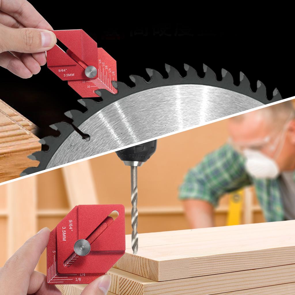 Woodworking Measuring Ruler Trim Carpentry Tools Finishing Work Multi-Tool for Measuring and