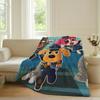 Cartoon S-Safety-Sheriff Labrador-S Blanket Warm Soft Suitable For Bedroom Sofa Bed Living Room Office Travel Camping Gifts