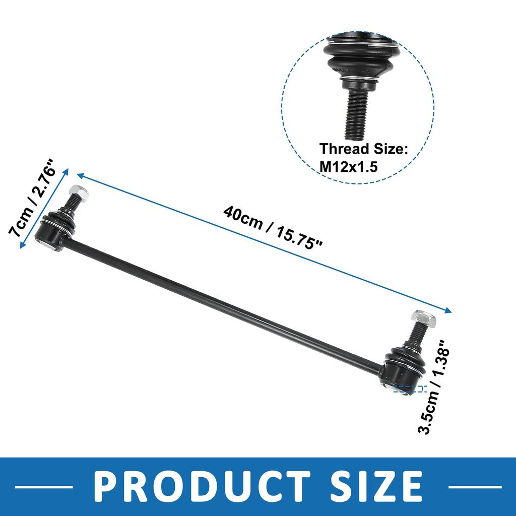 ABSOPRO Front Sway Bar Links 4882052030 4882052040 Stabilizer End Link Suspension Kit for Toyota Yaris 2007-2018, Black, 2 Pieces