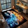 Elsa and Anna: Frozen Rug Carpet Large Area Rug Non Slip Washable Floor Mat Gamer Room Bedroom Home Decor
