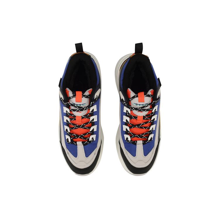 Li Ning Aurora WindWalker Скользкие Устойчивые к истиранию Низкие Спортивные Повседневные Кроссовки Мужские Черно-синие AGCP245-3