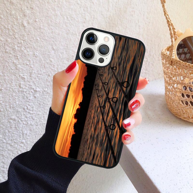 Чехол для телефона «Закат на рыбацком озере» для iPhone 17 Air 16 Coque 15 14 12 13 PLUS 11 PRO MAX Задняя крышка Fundas Shell