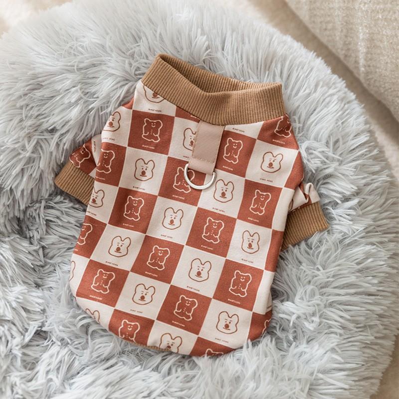 Одежда для весны и осени Нижняя рубашка для домашних животных Тедди Собака Большой медведь Кошка Померанский шпиц Йоркширский шнауцер Маленький щенок Одежда