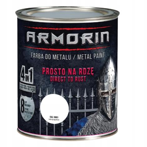 Primacol Armorin Anti-Corrosion Paint For Metal White Ral9003 0.7L 1 Pc