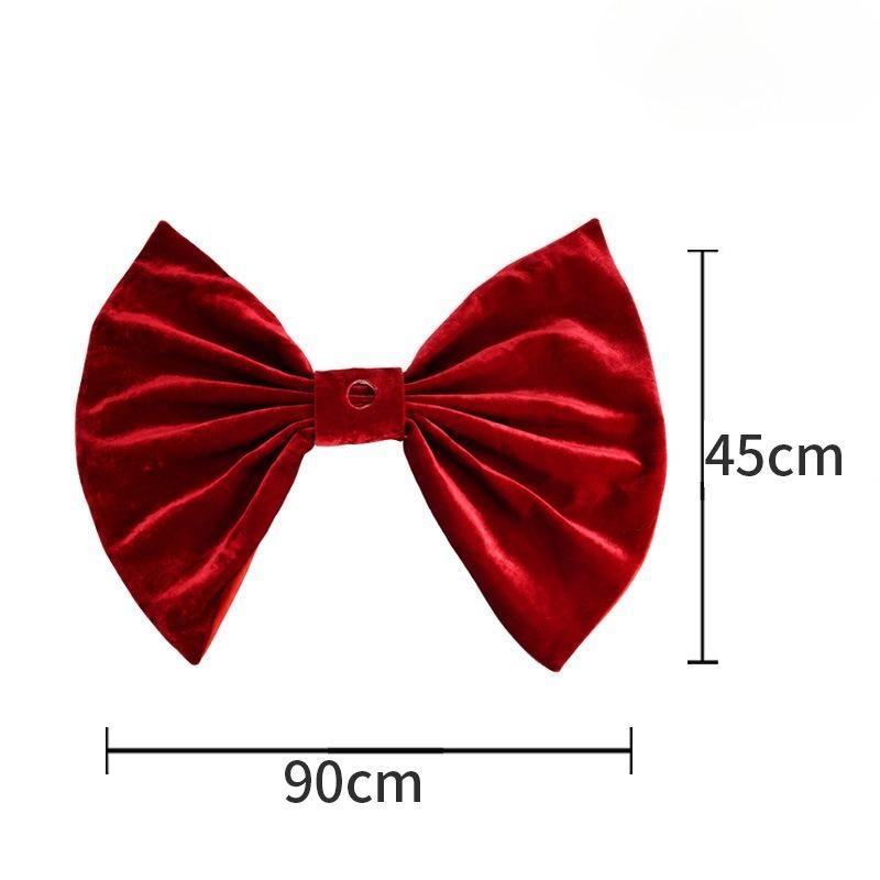 Christmas bow Christmas tree base scene Christmas atmosphere arrangement props Crafts ornament decoration