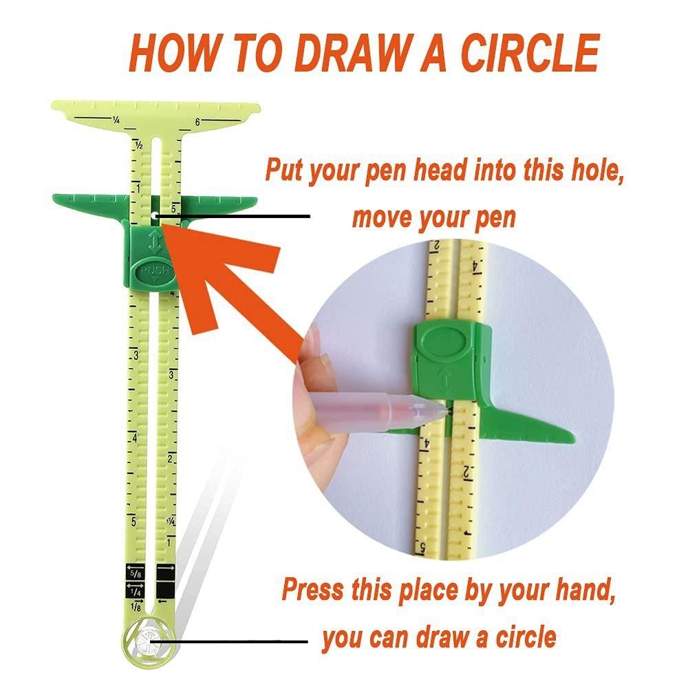 Gauge Sewing Accessories Fabric Marker Measuring Ruler Tailor Ruler Drawing tools Patchwork Tool