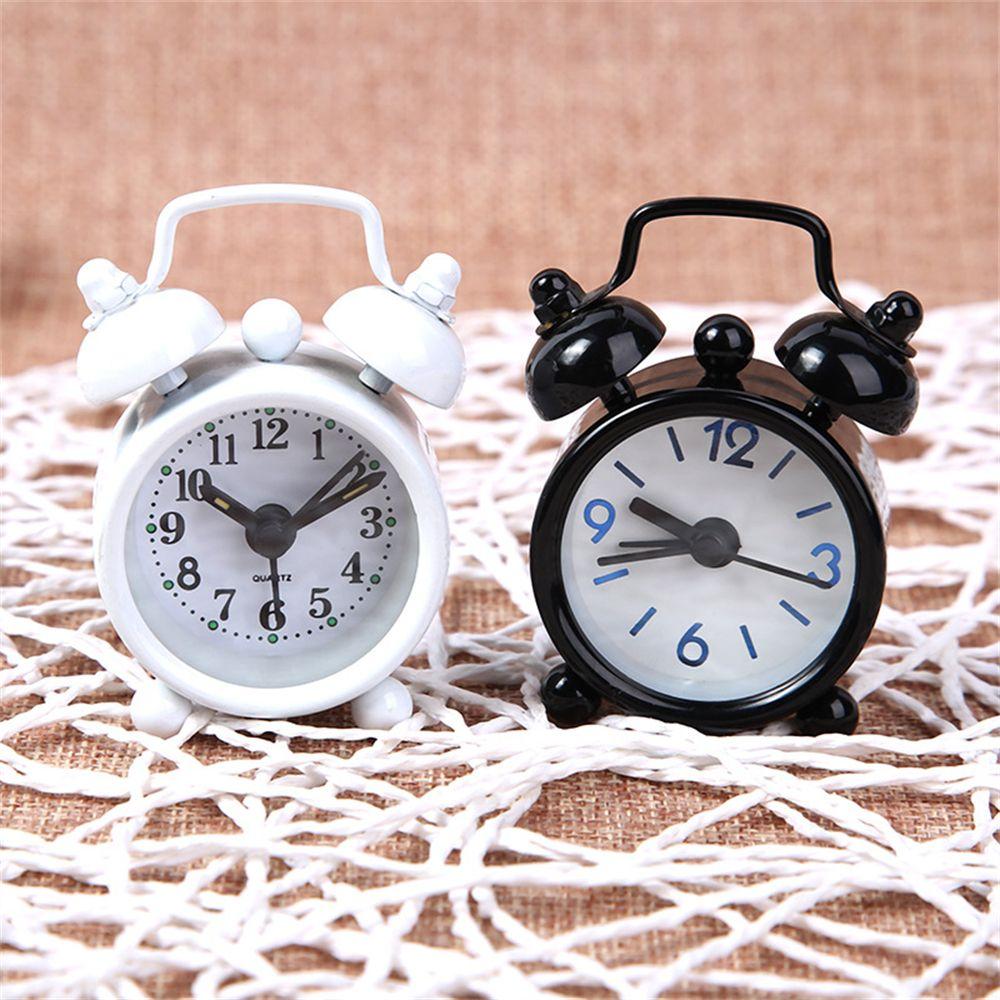 Home Decoration Electronic Cute Creative Table Clock Round Digital Quartz Clock Mini Alarm Clock