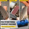 Мини ленточная шлифовальная машина 3-в-1 - Электрический настольный шлифовальный станок для заточки ножей под углом 15 градусов, шлифовальная машина, 7 регулируемых скоростей, буферная полировальная машина для металла и дерева