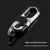 Men'S Double Ring Keychain Fashion Business Key Holder Metal Key Buckle Car Styling Accessory Gift