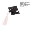 Yousheng Graduation Hat Hair Clip Felt Fabric Doctor Hat Shape Mini Cap with Tassel Hair Pin Kindergarten College Party Accessory