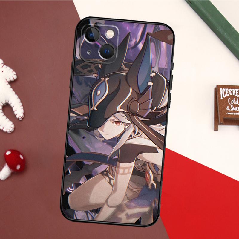 Genshin Impact Cyno Bumper Phone Case For iPhone 16 15 14 11 12 13 Pro Max X XS XR Plus Back Cover