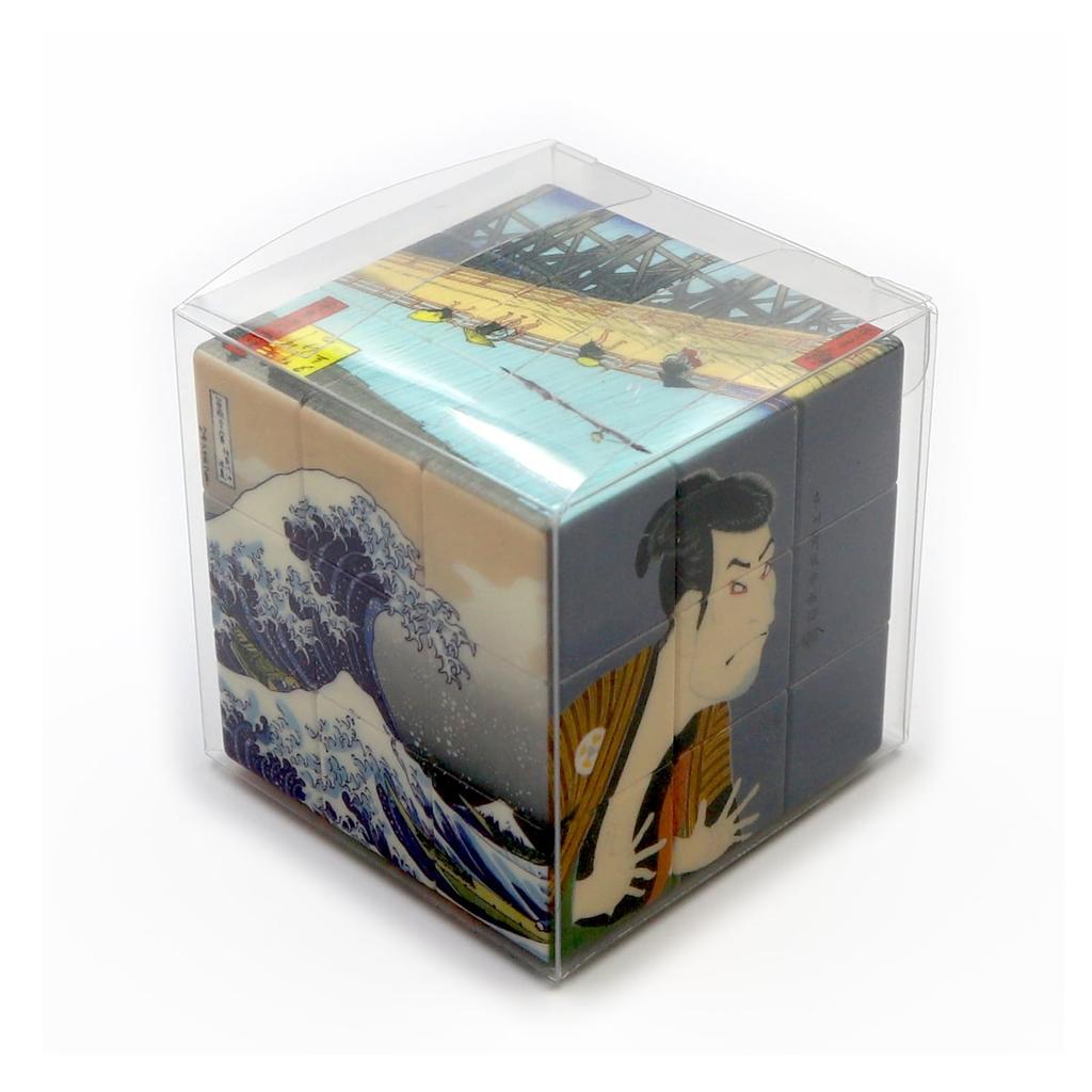 World Craft Magic Cube, Japanese Regular Hexahedron Puzzle, Ukiyo-e Cube W6P-J1