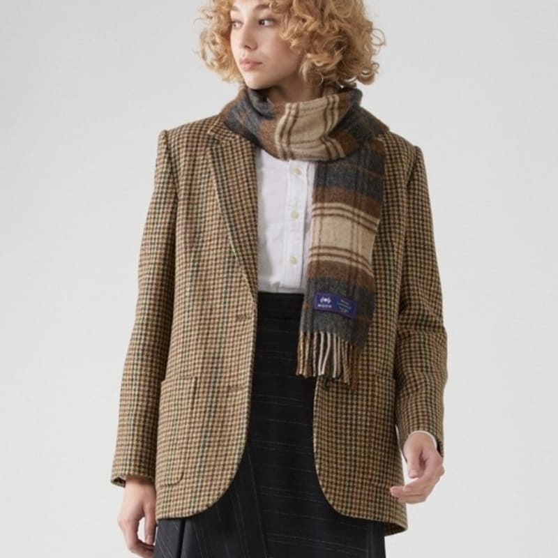 ABRAHAM MOON Шарф из мериносовой шерсти 25 см - Brigade Natural