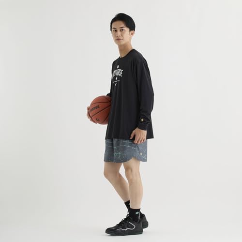 Черная мужская/женская футболка с длинным рукавом Converse Gold Series с принтом, для баскетбола, влагоотводящая, быстросохнущая, размер L (CBG252354L)