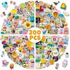 200 Small Fresh Stickers, Suitcase Waterproof Graffiti Suitcase Stickers
