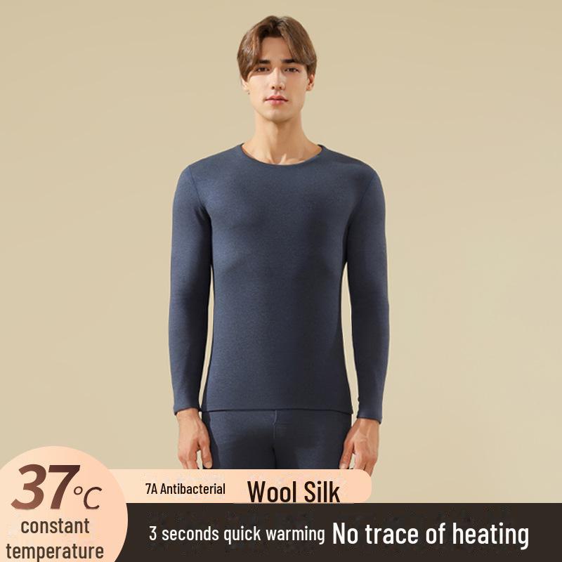 Women's Thermal Underwear Set 2024: Antibacterial, Seamless, Heated, Velvet-Lined, Thick Winter Base Layer with Top and Bottom.