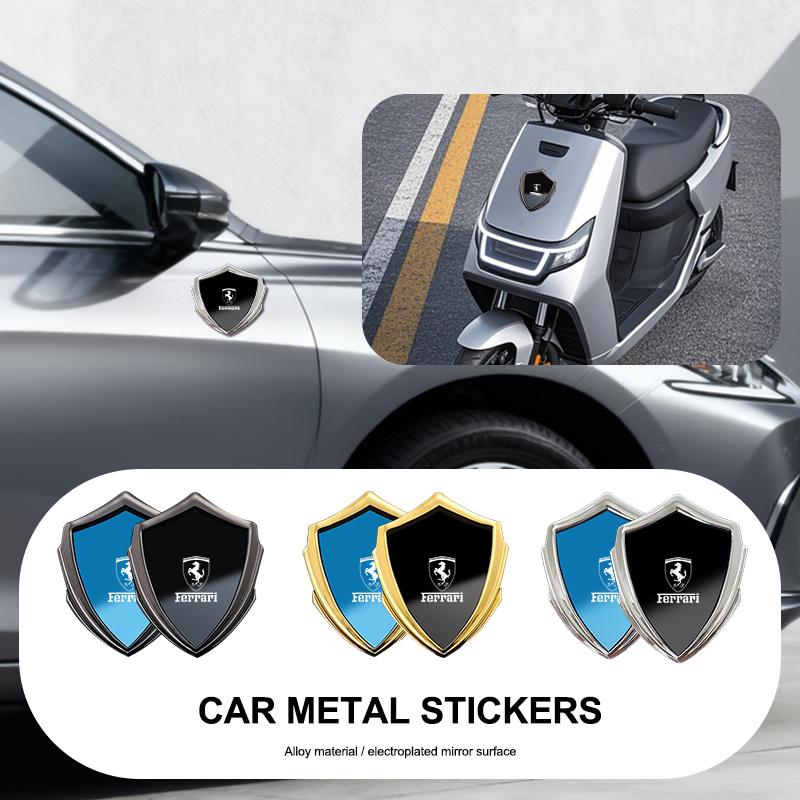 3D Car Decoration Stickers Cool Metal Emblem Sticker Decal For Ferrari 308 328 GTB GTS F355 360 Modena F430 458ltalia 488 F8 F12 MQ4