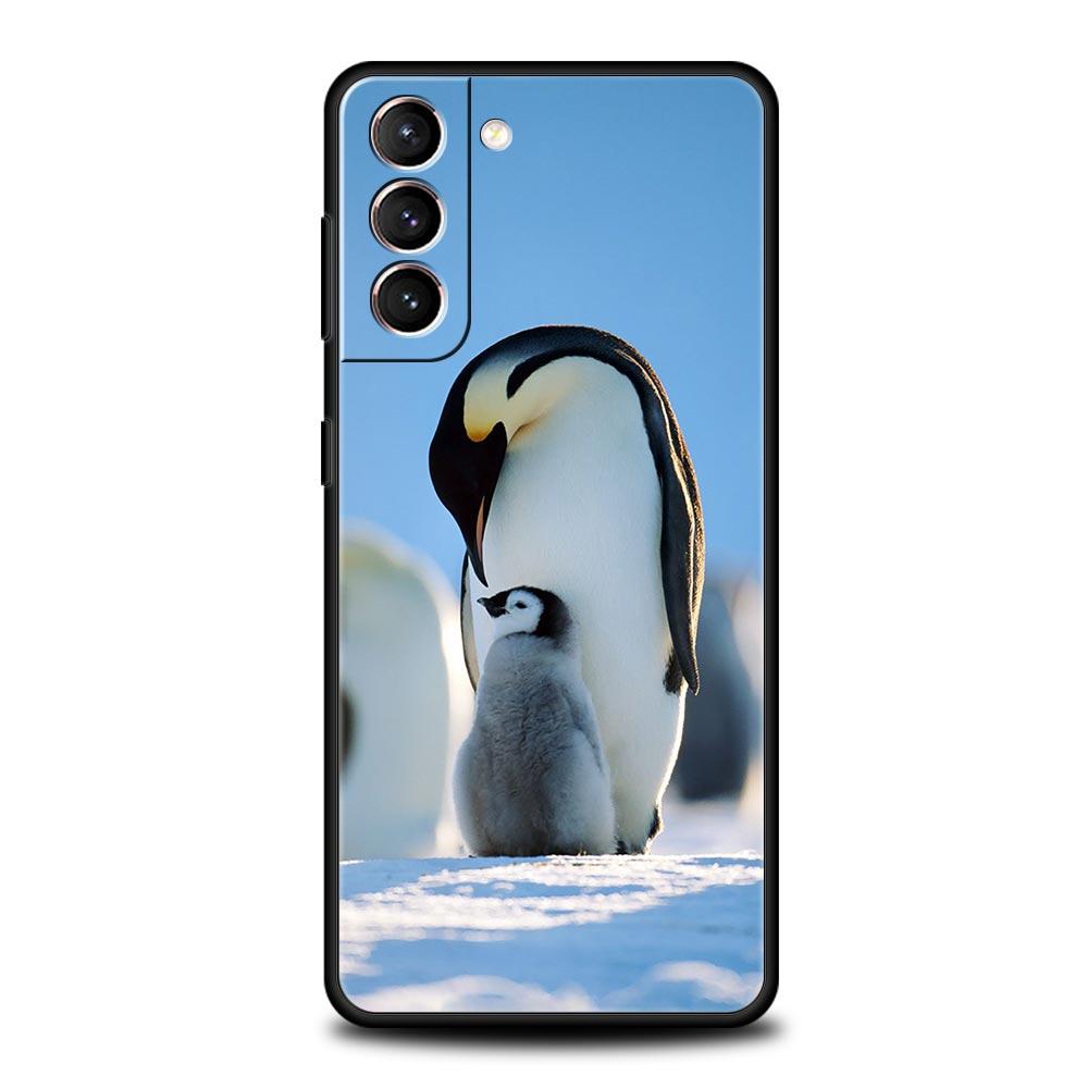 Милый качественный чехол для телефона с милым пингвином для Samsung Galaxy S22 S20 FE S10 Plus S21 Ultra 5G S10E S9 S8 Note 10 Lite 20, мягкий чехол