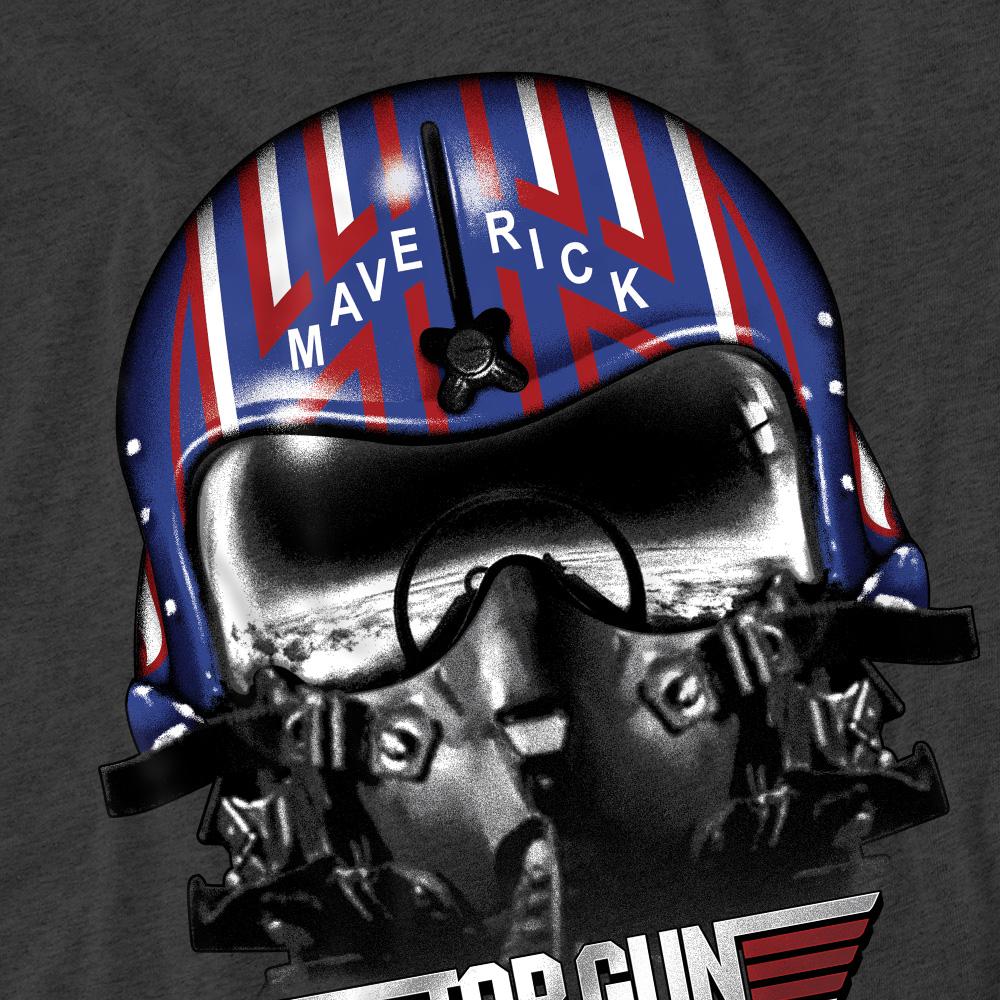 Top Gun Unisex Adult Maverick Helmet T-Shirt