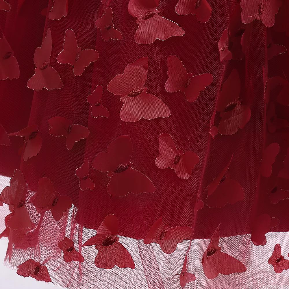 Kids Christmas Dresses For Girls Elegant Princess Wedding Dress Children Vintage Evening Party Dress Christmas Prom Formal Dresses