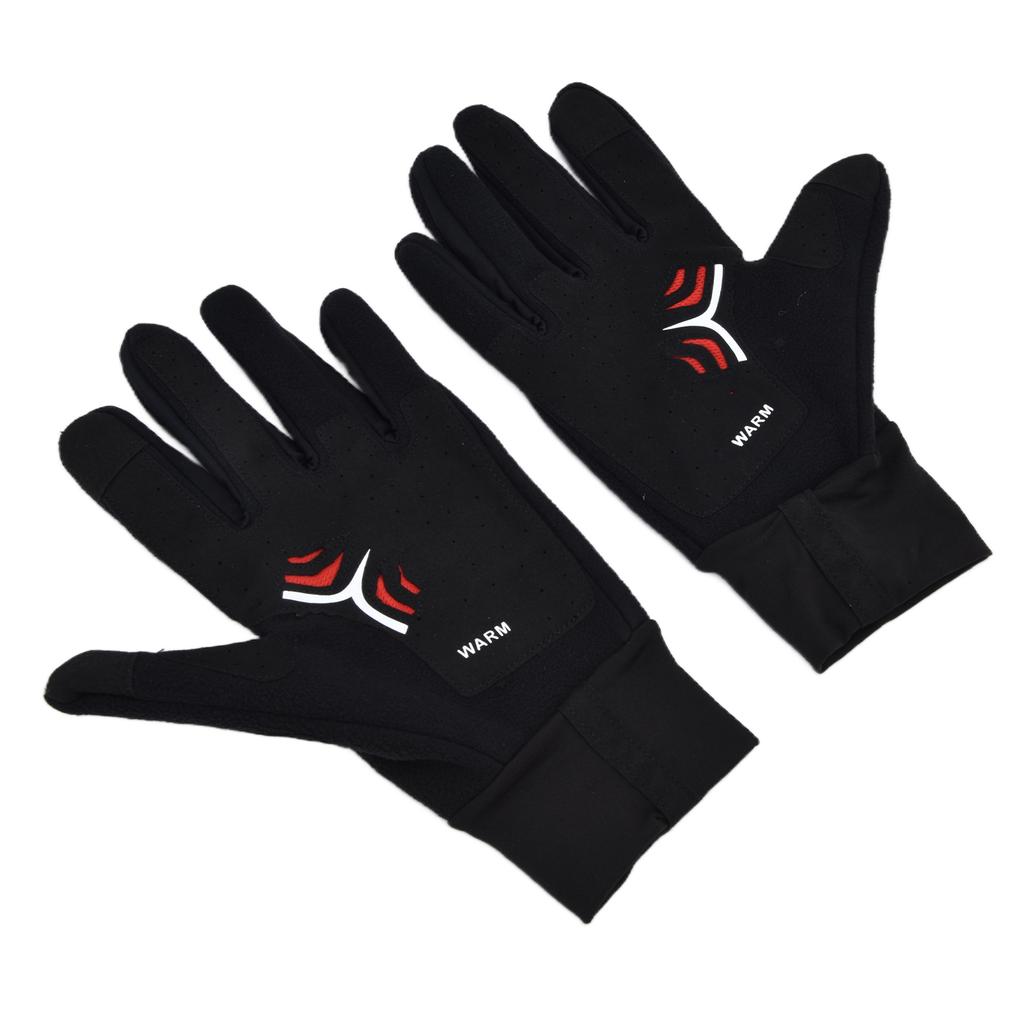 Cycling Gloves Touch Sensitive Waterproof Black Non Slip Windproof Gloves for Outdoor Cycling Travel