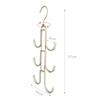 Metal Rotated Handbag Storage Hanger Organizer Multi-layer Bag Ties Scarf Hanging Hook Space-saving Clothes Hanger for Wardrobe