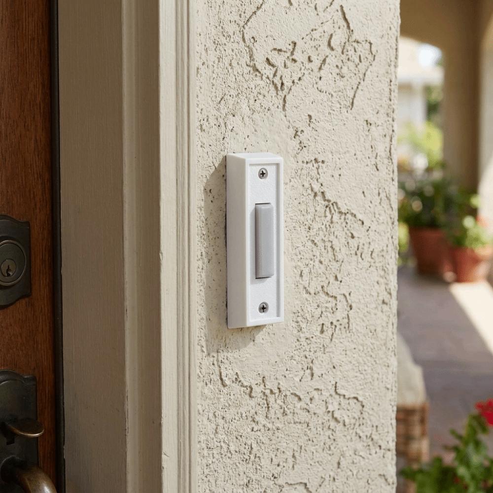 Sturdy Solid Vintage Plastic Doorbell Switch Decorative Door Bell Ornament  Home Entrance Decor