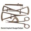 Dental Implant Castroviejo Bone Caliper Dental Surgical Sliding Caliper Dental Crown Gauge Calipers Dentist Medical Ruler