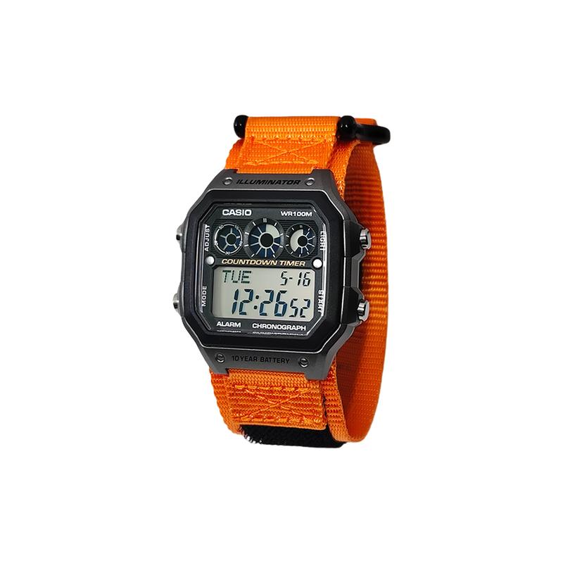 Casio Индивидуальные часы модифицированная серия серебристый полимерный корпус водозащита life AE-1300WH-8A modified-Tano Fengsu Кварцевые нейлоновый ремешок AE-1300WH-8A