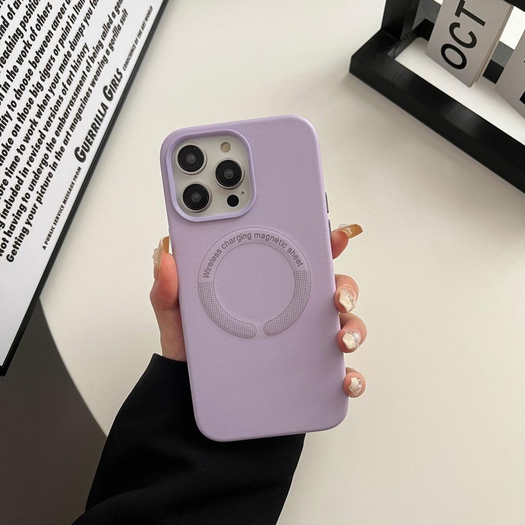 MagSafe Magnetic Charging Leather Suitable for Apple 16Pro Mobile Phone Case IPhone 15 Protection Case