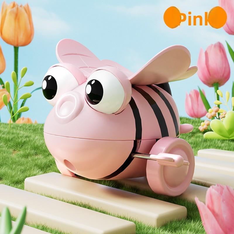 Детская механическая каталка-пчелка из пластика для ползающих малышей в возрасте от 6 до 9 месяцев