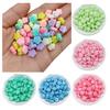 100pcs Creamy Flower Fashion Macaron Color Beads for DIY Bracelet Necklace Jewelry Accessories Handmade Materials