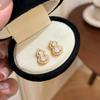 Элегантные серьги-гвоздики с цирконом в форме тыквы для женщин - Модные, Универсальные, Высококачественные серьги