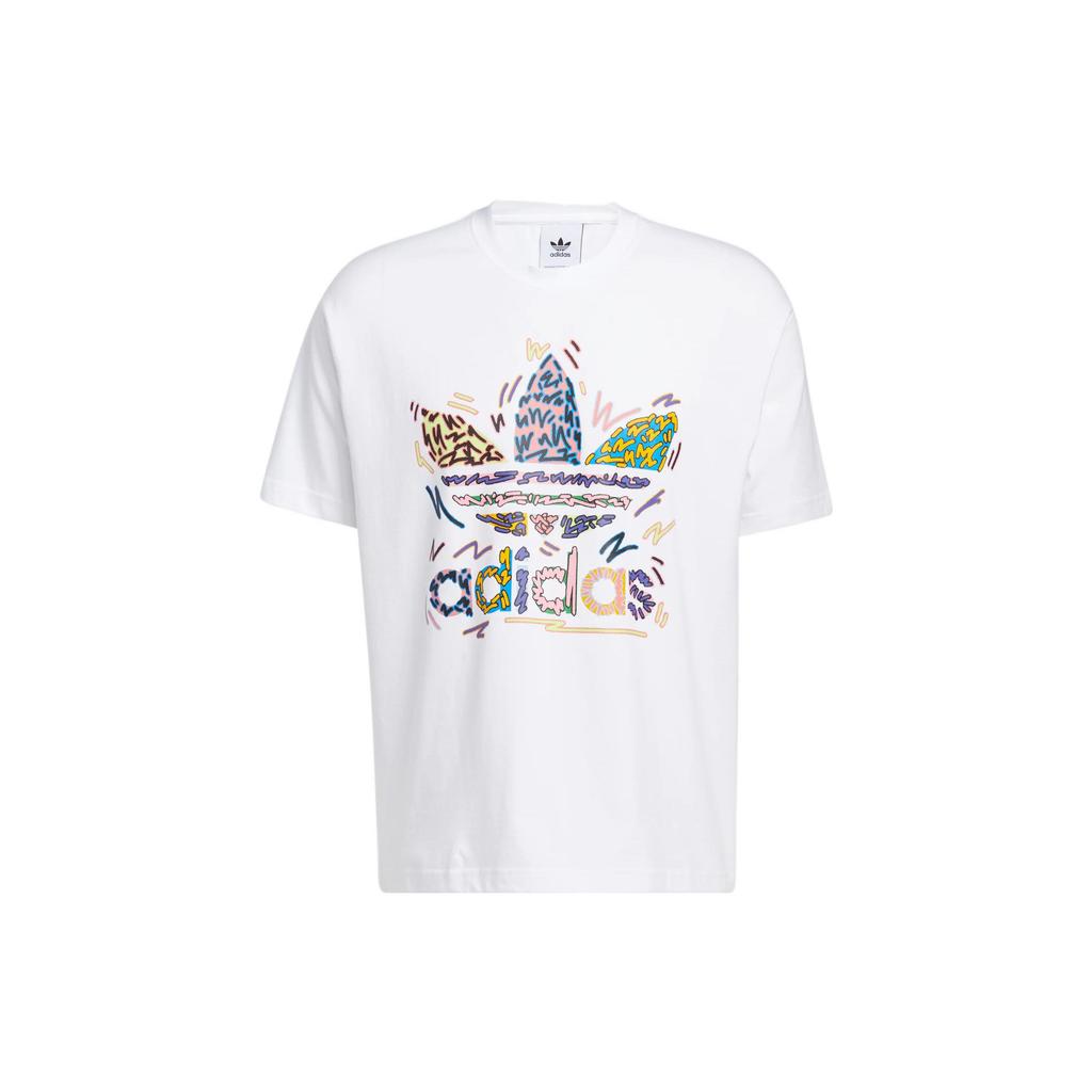 adidas Оригинал LOVE UNITES Футболка с трилистником Унисекс Белый HC3076