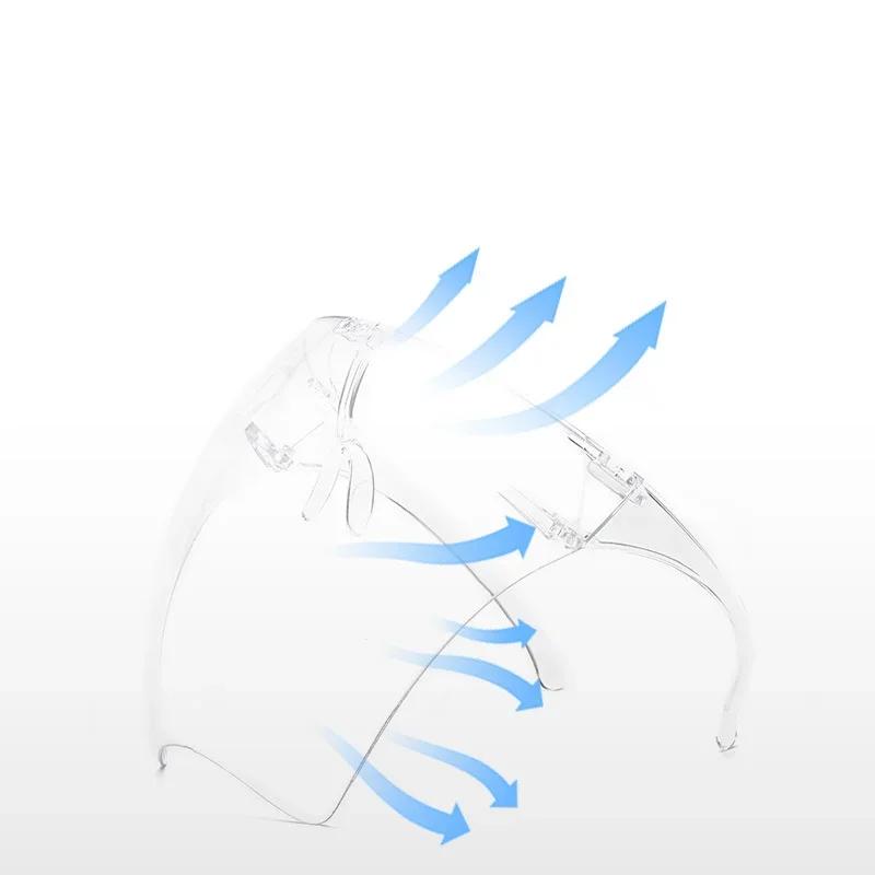 Full Face Shield Anti-Fog Safety Goggles, Splash-Proof Protective Visor with Adjustable Headgear for Lab, Cycling, Outdoor Activities